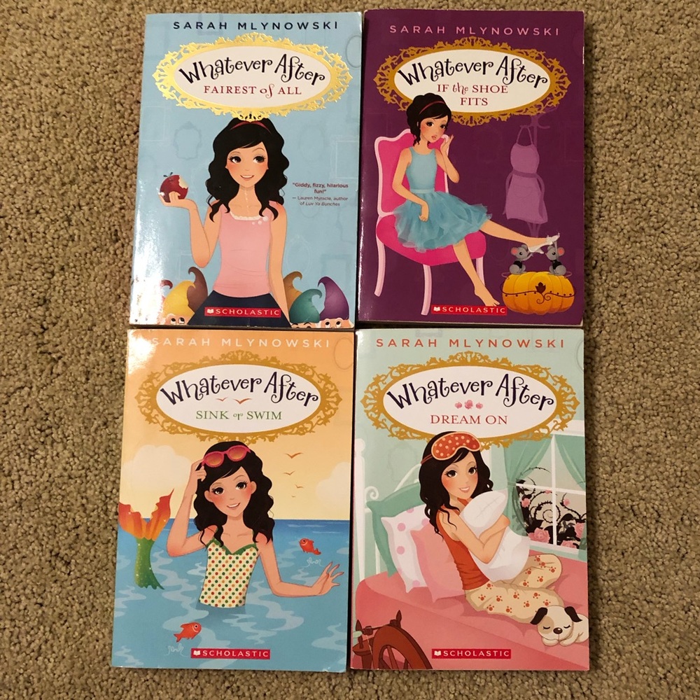 Whatever After Set of 4 Books by Sarah Mlynowski Scholastic Very Good Condition